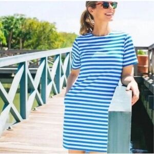 Tuckernuck Royal Blue and White Striped Dress NWOT- Large